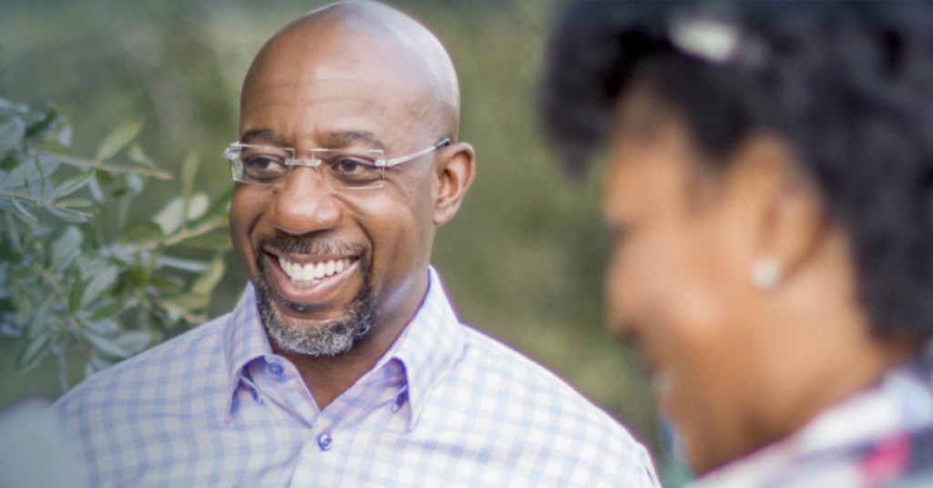 Georgia Senate candidate, the Rev. Dr Raphael Warnock gets ready for the Georgia election runoff.
