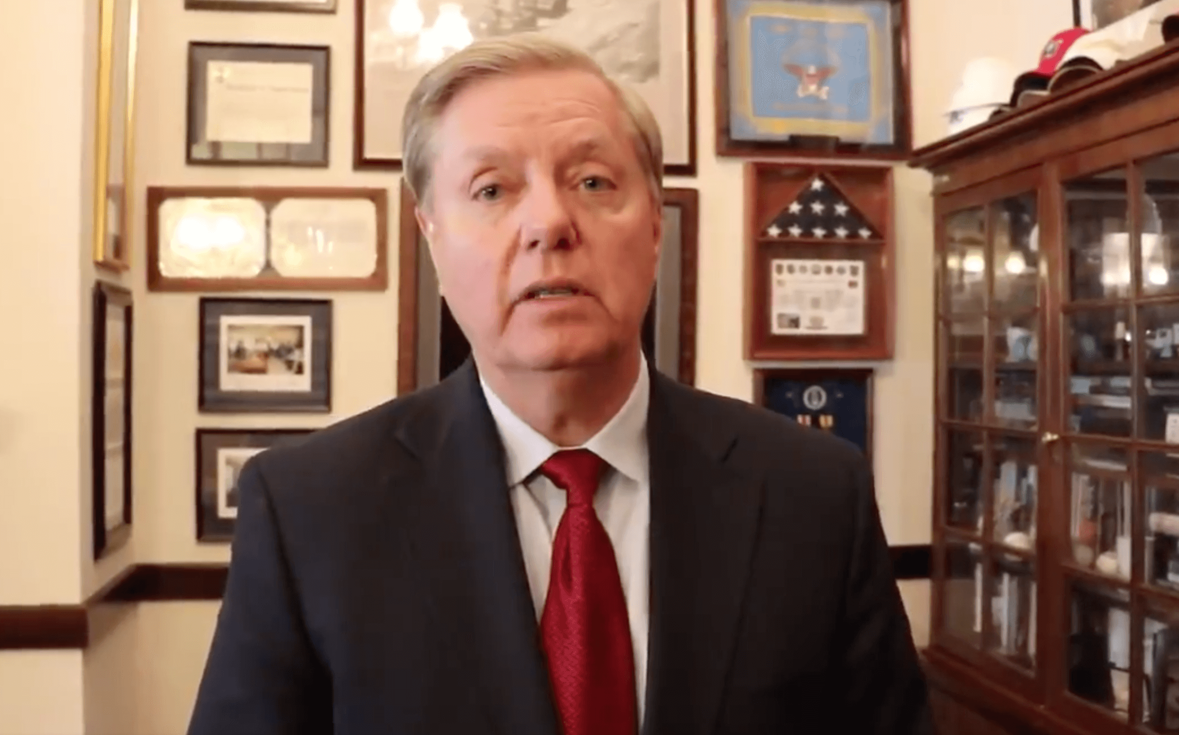 GOP senator 'jokes' about Trump winning a third term after Democratic debate