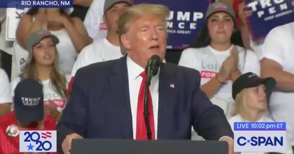 Trump in New Mexico: 'Who do you like more, the country or the Hispanics?'