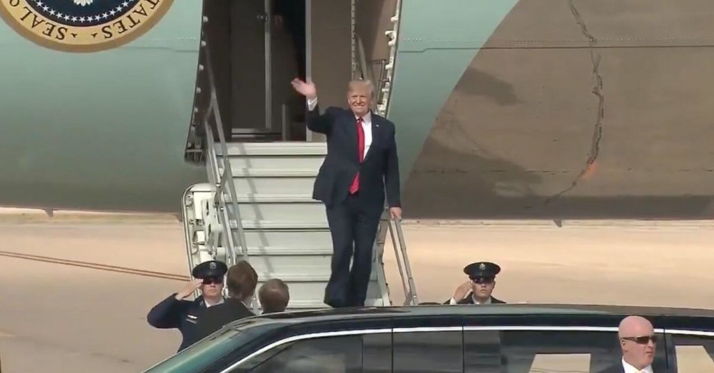 Trump is traveling with the White House Doctor. Twitter wants to know why