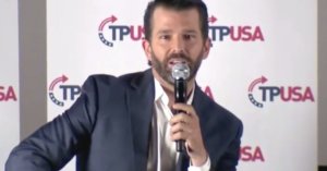Trump Jr gets heckled by MAGA supporters - walks out of book launch