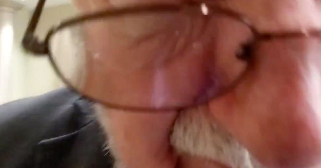 WATCH: Instead of answering if he support Trump's actions on Ukraine, GOP Senator headbutts camera