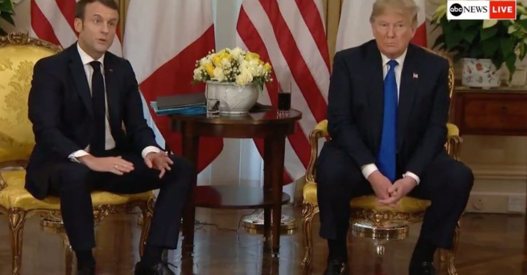 "My God. The savagery." Trump mocks Macron on ISIS, but gets clapped back hard