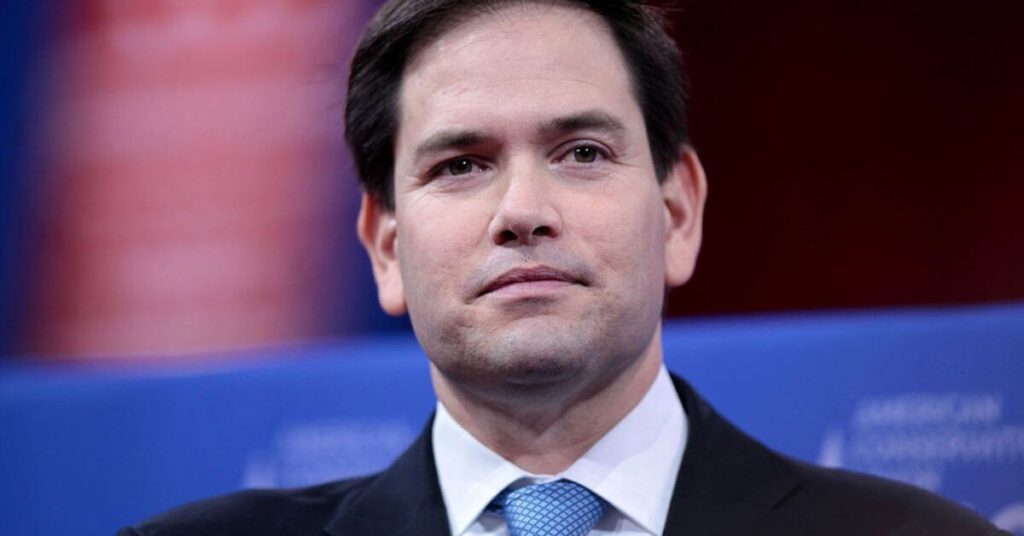 Close up photo of Marco Rubio
