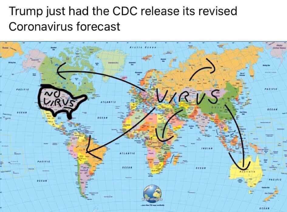 Coronavirus according to Trump