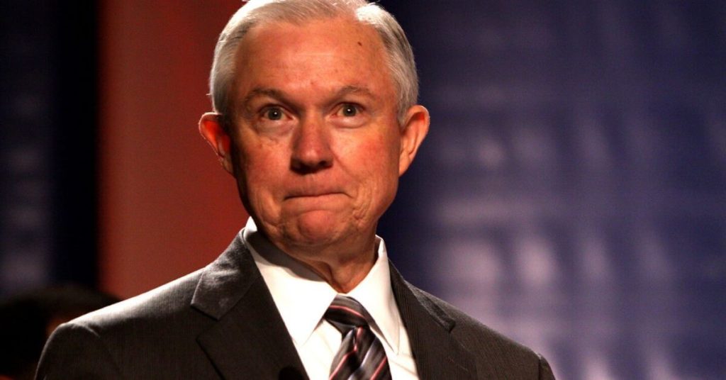 Medium shot of Jeff Sessions