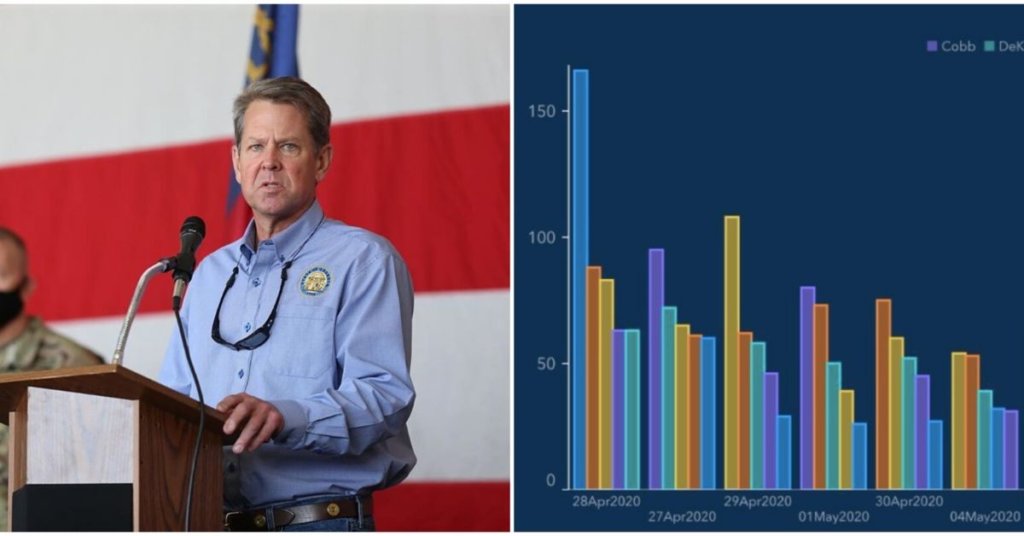 Side by side photo of a speaker and a data chart