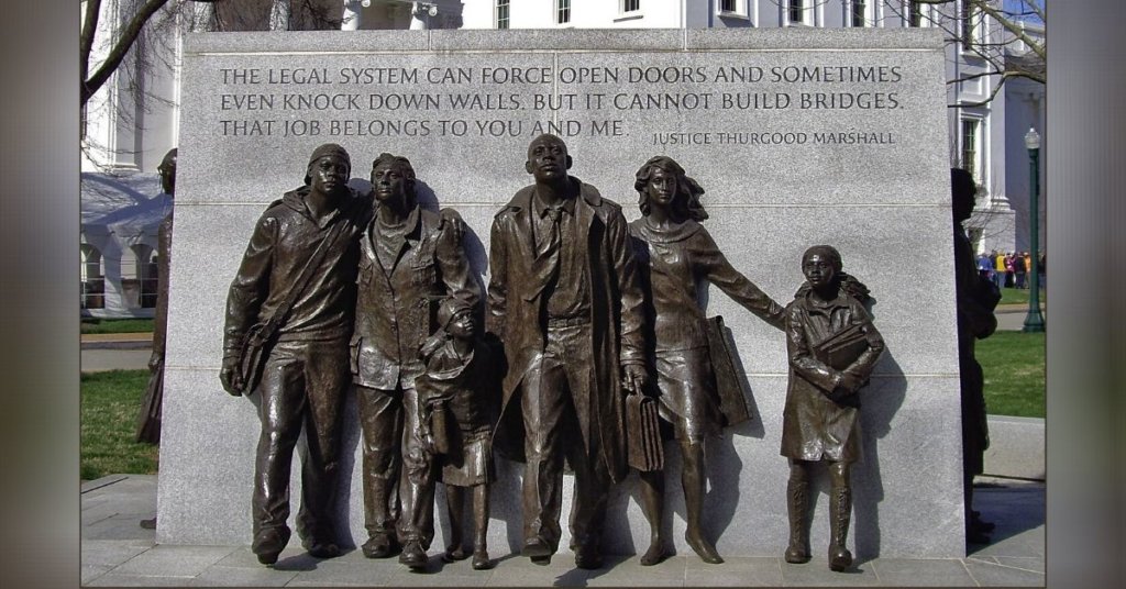 Civil rights monument in Virginia