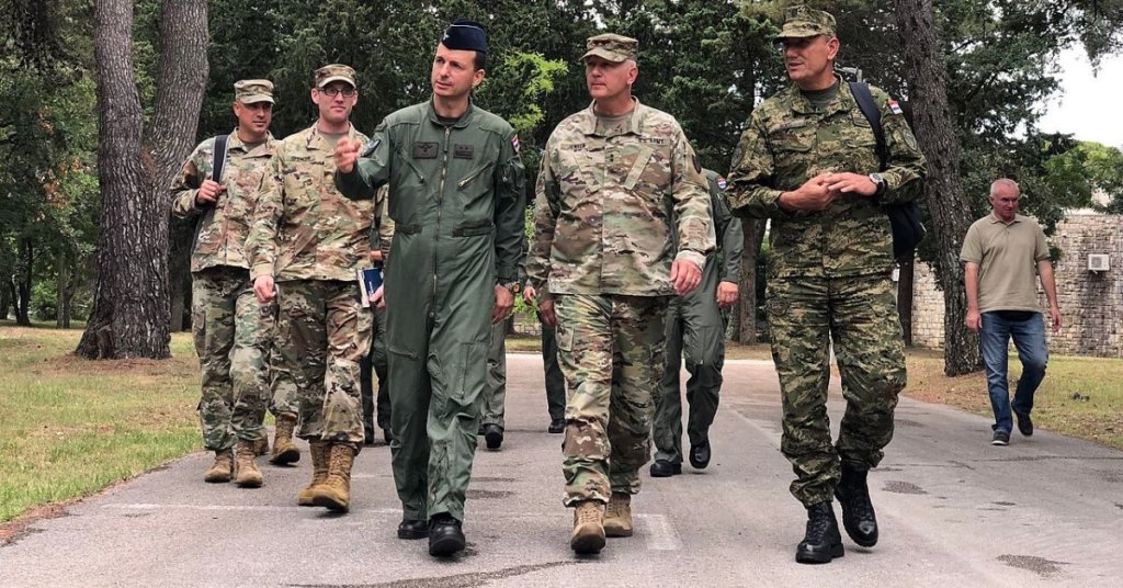 A group of soldiers walking