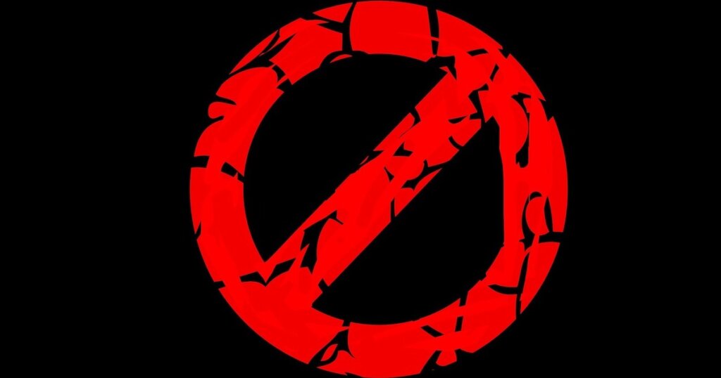 Prohibited symbol.
