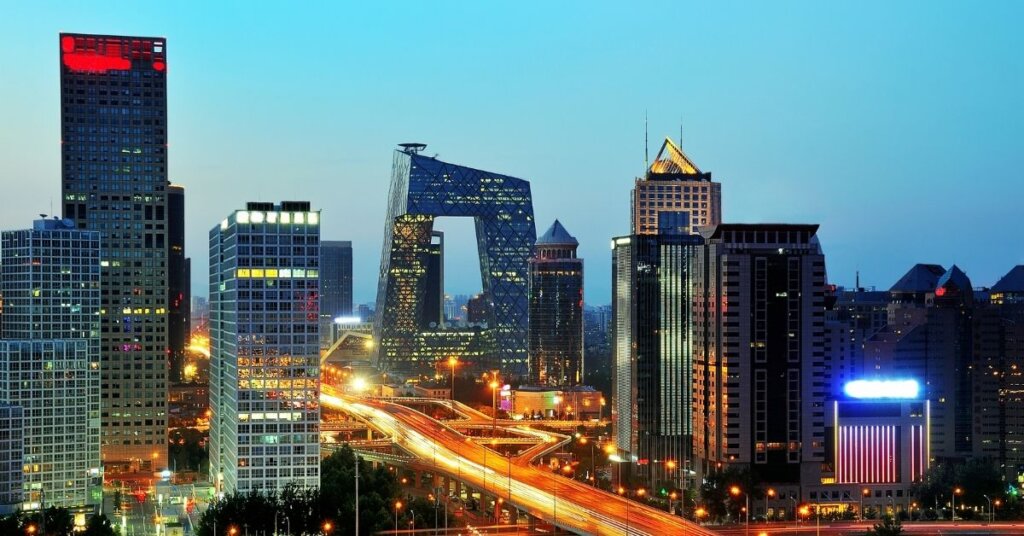 A photo of the city of Beijing