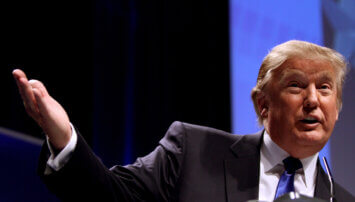 Donald Trump tries to call the latest GDP good news about the economy.