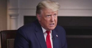 Trump during the 60 minutes interview