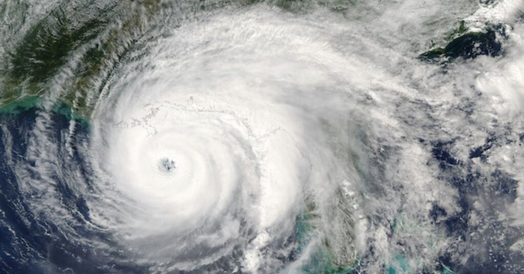 Hurricane Ida satellite photo